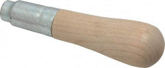 Lutz - 4-1/2" Long x 1-7/32" Diam File Handle - 11/64" Bore, 2" Deep, for Use with 6, 7 & 8" Files - Caliber Tooling