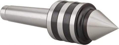 Value Collection - MT3 Taper Shank, 1.7717" Head Diam Live Center - 4,000 Max RPM, 1.2598" Point Diam, 2.95" Point Len, 705.48 Lb Max Workpc, 6.4567" OAL, 1.12" Long Tip, Standard Point - Caliber Tooling