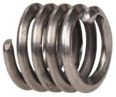 Heli-Coil - #4-40 UNC, 0.168" OAL, Free Running Helical Insert - 4-3/4 Free Coils, Tangless, 304 Stainless Steel, Bright Finish, 1-1/2D Insert Length - Caliber Tooling