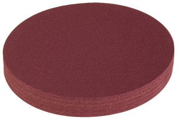 Superior Abrasives - 14" Diam, 120 Grit Aluminum Oxide Adhesive PSA Disc - Caliber Tooling