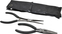 Value Collection - 2 Piece Needle Nose Plier Set - Comes in Plastic Pouch - Caliber Tooling