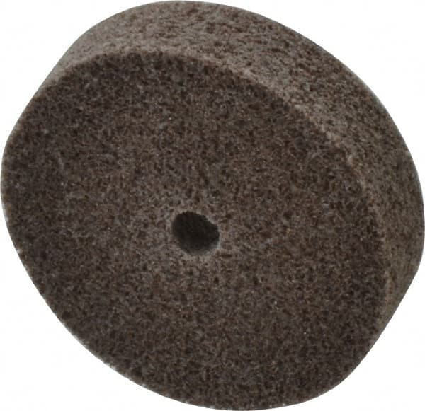 3M - 2" Diam, 1/2" Face Width, 1/4" Center Hole, Medium Grade, Aluminum Oxide Deburring Wheel - Unitized, Hard Density 7 Grade, 22,100 RPM - Caliber Tooling