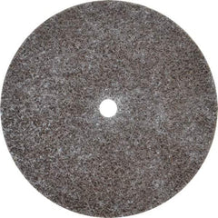 3M - 3" Diam, 1/8" Face Width, 1/4" Center Hole, Medium Grade, Aluminum Oxide Deburring Wheel - Unitized, Hard Density 7 Grade, 18,100 RPM - Caliber Tooling