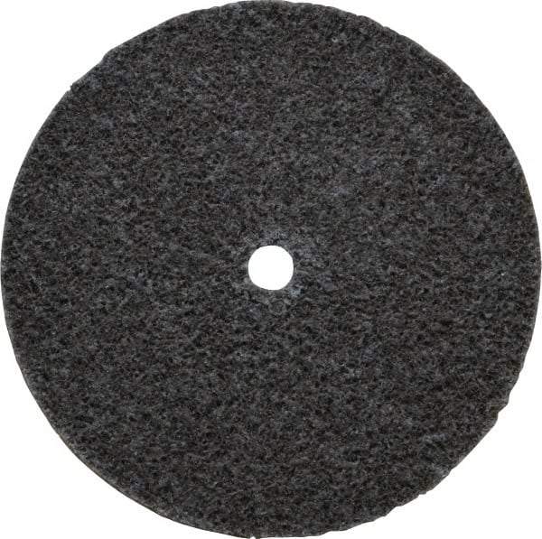 3M - 3" Diam, 1/4" Face Width, 1/4" Center Hole, Fine Grade, Aluminum Oxide Deburring Wheel - Unitized, Medium Density 5 Grade, 18,100 RPM - Caliber Tooling