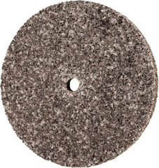 3M - 3" Diam, 1/4" Face Width, 1/4" Center Hole, Coarse Grade, Aluminum Oxide Deburring Wheel - Unitized, Hard Density 7 Grade, 18,100 RPM - Caliber Tooling