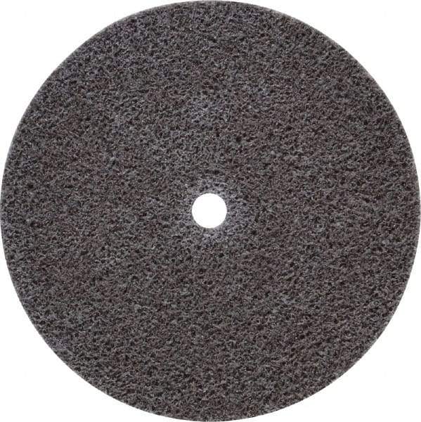 3M - 3" Diam, 1/2" Face Width, 1/4" Center Hole, Fine Grade, Aluminum Oxide Deburring Wheel - Unitized, Medium Density 5 Grade, 15,100 RPM - Caliber Tooling