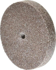 3M - 3" Diam, 1/2" Face Width, 1/4" Center Hole, Medium Grade, Aluminum Oxide Deburring Wheel - Unitized, Hard Density 7 Grade, 15,100 RPM - Caliber Tooling