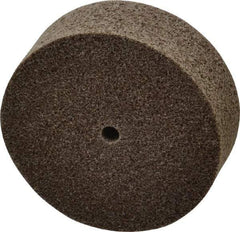 3M - 3" Diam, 1" Face Width, 1/4" Center Hole, Fine Grade, Aluminum Oxide Deburring Wheel - Unitized, Medium Density 5 Grade, 15,100 RPM - Caliber Tooling