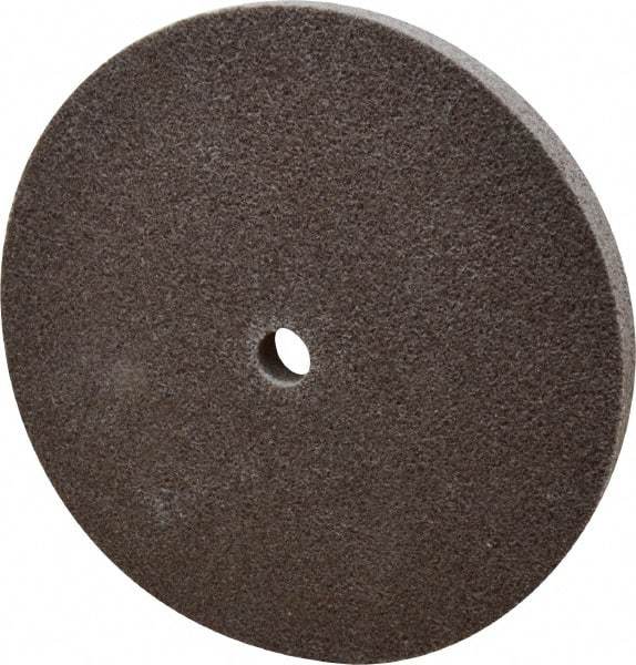 3M - 6" Diam, 1/2" Face Width, 1/2" Center Hole, Fine Grade, Aluminum Oxide Deburring Wheel - Unitized, Medium Density 5 Grade, 7,500 RPM - Caliber Tooling