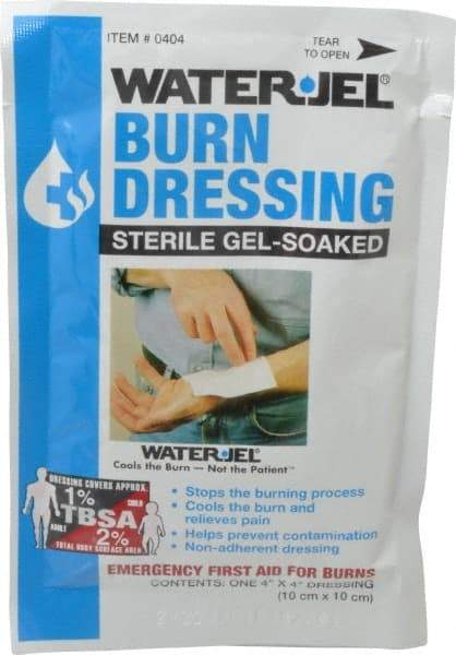 North - 4" Long x 4" Wide, General Purpose Gel Soaked Burn Dressing - White, Nonwoven Bandage - Caliber Tooling