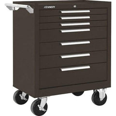 Kennedy - 7 Drawer 1,400 Lb Capacity Steel Tool Roller Cabinet - 29" Wide x 35" High x 20" Deep, Brown - Caliber Tooling