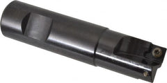 Kennametal - 3/4" Cut Diam, 7.11mm Max Depth of Cut, 3/4" Shank Diam, 3-1/4" OAL, Indexable Square Shoulder End Mill - SDEB 2615. Inserts, Weldon Shank, 0° Lead Angle - Caliber Tooling