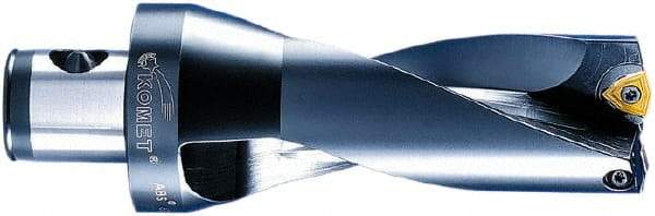 Komet - 146mm Max Drill Depth, 2xD, 73mm Diam, Indexable Insert Drill - 2 Inserts, ABS 80 Modular Connection Shank - Caliber Tooling