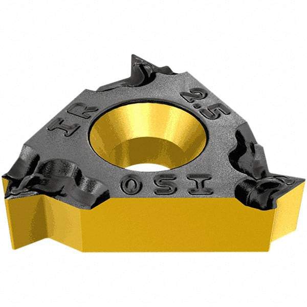 Iscar - 16IRB Internal Right Hand ISO Laydown Threading Insert - Grade IC908, TiAlN Coated Carbide - Caliber Tooling