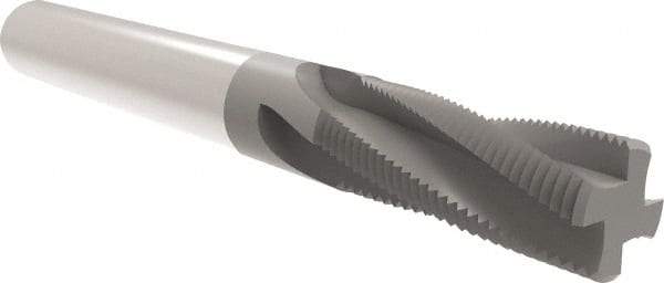 Allied Machine and Engineering - 1/2-13 UN, 0.3701" Cutting Diam, 4 Flute, Solid Carbide Helical Flute Thread Mill - Internal/External Thread, 23.5mm LOC, 73mm OAL, 10mm Shank Diam - Caliber Tooling