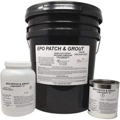 Made in USA - 5 Gal Concrete Repair/Resurfacing - Medium Gray, 25 Sq Ft Coverage, Epoxy Resin - Caliber Tooling