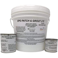 Made in USA - 2 Gal Concrete Repair/Resurfacing - Medium Gray, 25 Sq Ft Coverage, Epoxy Resin - Caliber Tooling