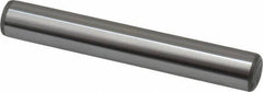 Made in USA - 7/16" Diam x 3" Pin Length Grade 8 Alloy Steel Standard Dowel Pin - Bright Finish, C 47-58 & C 60 (Surface) Hardness, 22,550 Lb (Single Shear), 45,100 Lb (Double Shear) Breaking Strength, 1 Beveled & 1 Rounded End - Caliber Tooling