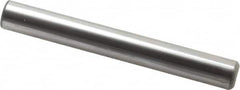 Made in USA - 3/4" Diam x 6" Pin Length Grade 8 Alloy Steel Standard Dowel Pin - Bright Finish, C 47-58 & C 60 (Surface) Hardness, 132,400 Lb (Double Shear), 66,200 Lb (Single Shear) Breaking Strength, 1 Beveled & 1 Rounded End - Caliber Tooling