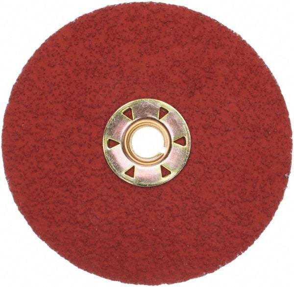 3M - 5" Diam 36 Grit Fiber Disc - Very Coarse Grade, Ceramic, 12,000 Max RPM, Series 987C - Caliber Tooling