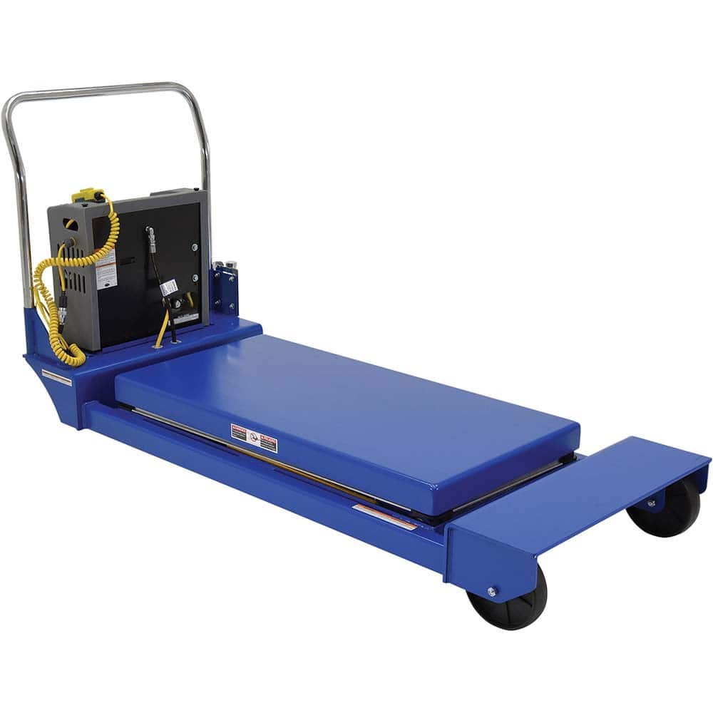 Vestil - Lifting Tables; Type: Lift Table ; Lift Style: Scissor ; Style: Hand Held Control ; Load Capacity (Lb.): 3000.000 ; Minimum Height (Inch): 10 ; Lift Height (Inch): 46 - Exact Industrial Supply