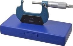 Value Collection - 1 to 2 Inch Measurement Range, 0.0001 Inch Graduation, Spherical Anvil, Ratchet Stop Thimble, Mechanical Anvil, Tube Micrometer - Accurate Up to 0.0001 Inch, Accurate Up to 0.0001 Inch, Enamel Finish, Carbide - Caliber Tooling