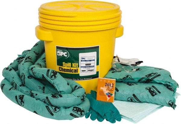 Brady SPC Sorbents - 15 Gal Capacity Hazardous Materials Spill Kit - 20 Gal Polyethylene Lab Pack - Caliber Tooling