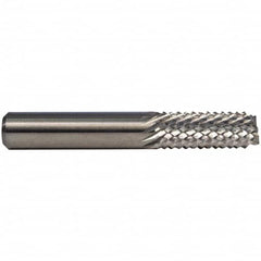 M.A. Ford - 1mm Diam, End Mill End, Solid Carbide Diamond Pattern Router Bit - 1-1/2" OAL - Caliber Tooling