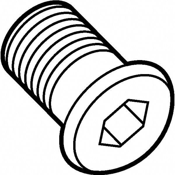 Kennametal - Hex Socket for Indexables - M5x0.8 & M8x0.75 Thread, For Use with Shims - Caliber Tooling