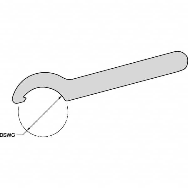 Kennametal - Collet Chuck Spanner Wrench - 34 to 36mm Series - Exact Industrial Supply