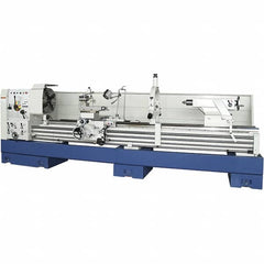 Summit - 26" Swing, 120" Between Centers, 120 Volt, Triple Phase Toolroom Lathe - 5MT Taper, 15 hp, 13 to 800 RPM, 6-1/8" Bore Diam, 54" Deep x 64" High x 204" Long - Caliber Tooling