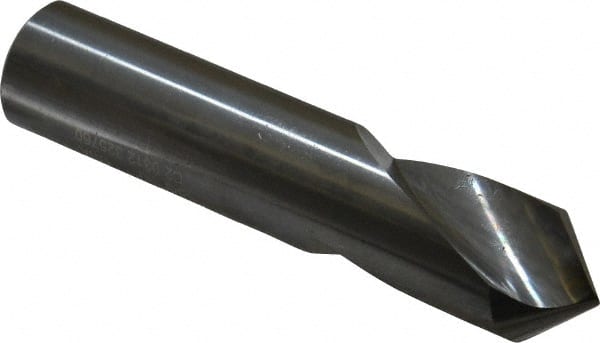 Made in USA - 5/8" Body Diam, 90°, 3" OAL, Solid Carbide Spotting Drill - Caliber Tooling