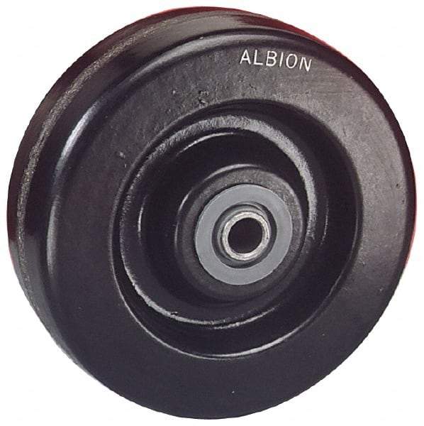 Albion - 12 Inch Diameter x 4 Inch Wide, Phenolic Caster Wheel - 8,000 Lb. Capacity, 4-1/2 Inch Hub Length, 1-1/4 Inch Axle Diameter, Tapered Bearing - Caliber Tooling