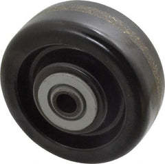 Albion - 4 Inch Diameter x 1-1/2 Inch Wide, Phenolic Caster Wheel - 600 Lb. Capacity, 1-5/8 Inch Hub Length, 1/2 Inch Axle Diameter, Roller Bearing - Caliber Tooling