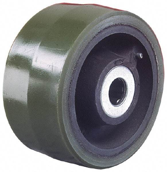 Albion - 8 Inch Diameter x 3 Inch Wide, Polyurethane Caster Wheel - 2,520 Lb. Capacity, 3-1/2 Inch Hub Length, 1-1/4 Inch Axle Diameter, Tapered Bearing - Caliber Tooling