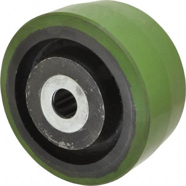 Albion - 6 Inch Diameter x 3 Inch Wide, Polyurethane Caster Wheel - 2,040 Lb. Capacity, 3-1/4 Inch Hub Length, 1 Inch Axle Diameter, Roller Bearing - Caliber Tooling