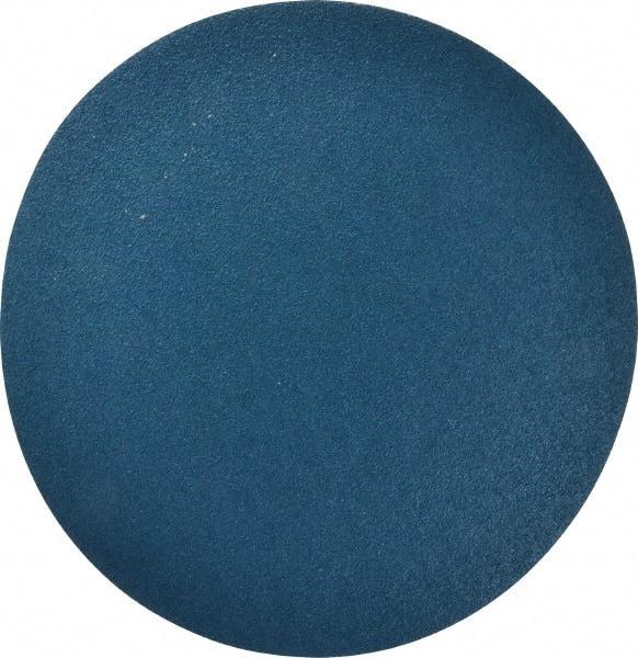 Superior Abrasives - 12" Diam, 40 Grit Zirconia Alumina Adhesive PSA Disc - Coarse Grade, Blue, X Weighted Backing, Flexible - Caliber Tooling