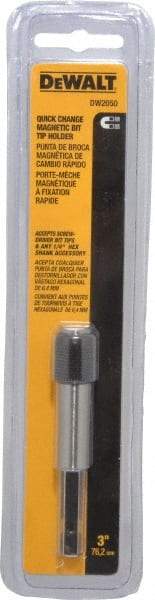 DeWALT - 1/4" Hex Bit Holder - 1/4" Hex Drive, 3" OAL - Caliber Tooling