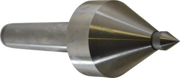 Royal Products - MT3 Taper Shank, 2-1/8" Head Diam 2,160 & 2,490 Lb Capacity Live Center - 5,000 Max RPM, 2.22" Head Length, 1/2" Point Diam, 0.74" Point Len, 330 Lb Max Workpc, 6-3/8" OAL, 1/2" Tip Diam, Long Point - Caliber Tooling