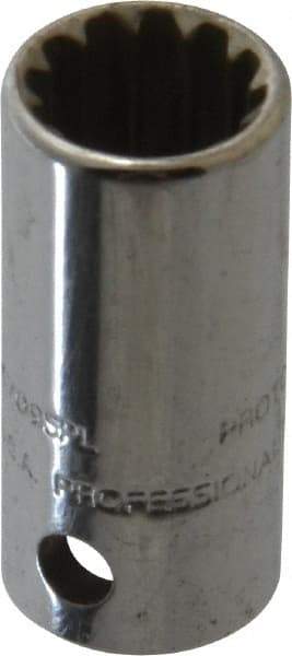 Proto - 1/4" Drive, 9/32" Socket, Spline Socket - 12 Points, 59/64" OAL - Caliber Tooling