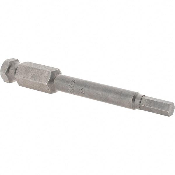 Apex - 7/32" Hex Bit - 7/16" Hex Drive, 3-1/2" OAL - Caliber Tooling