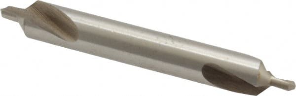 Interstate - #3 Plain Cut 90° Incl Angle High Speed Steel Combo Drill & Countersink - Caliber Tooling