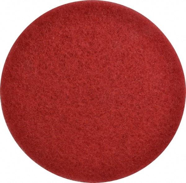 3M - Spray Buffing Pad - 13" Machine, Red Pad, Polyester - Caliber Tooling