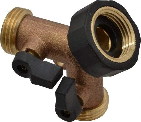 Midwest Control - Garden Hose Coupler - Brass, Female Swivel Nut to Male Hose Connector - Caliber Tooling