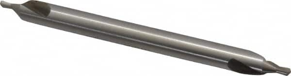 Interstate - #4 Plain Cut 60° Incl Angle High Speed Steel Combo Drill & Countersink - Caliber Tooling