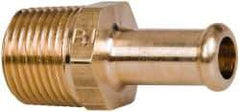 Parker - 3/8 NPT Thread Hose Barb x Male NPT Connector - 3/8" ID Hose, Brass - Caliber Tooling