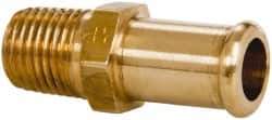 Parker - 1/4 NPT Thread Hose Barb x Male NPT Connector - 1/2" ID Hose, Brass - Caliber Tooling