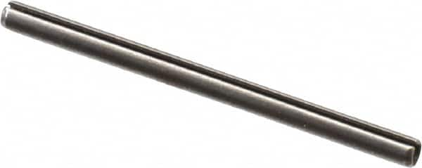 Value Collection - 2mm Diam x 30mm Long Slotted Spring Pin - Grade 1070-1080 Steel, Plain Finish - Caliber Tooling