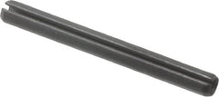 Value Collection - 3mm Diam x 30mm Long Slotted Spring Pin - Grade 1070-1080 Steel, Plain Finish - Caliber Tooling