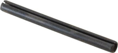 Value Collection - 3mm Diam x 32mm Long Slotted Spring Pin - Grade 1070-1080 Steel, Plain Finish - Caliber Tooling